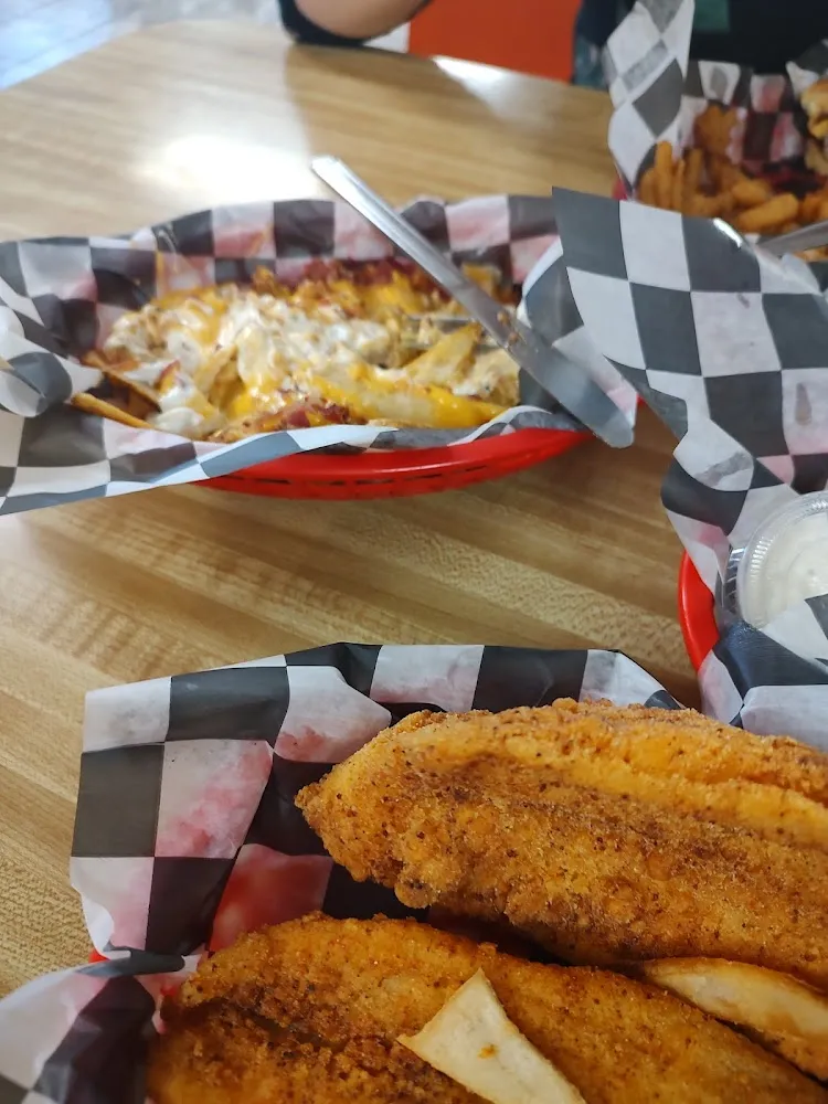Loaded Fries and Catfish